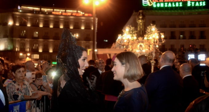 Rivera asiste a la procesión del Cristo de Medinaceli
