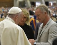 Sting presenta el espectáculo ‘Juicio universal’ al Papa Francisco