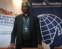 El cardenal Peter Turkson en Madrid: «No somos una ONG más. Lo que nos inspira es la caridad de Cristo»