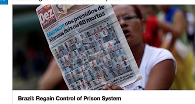 Masacre en la cárcel de Manaos: Francisco reza, pide condiciones dignas y programas de reinserción