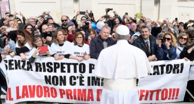 Carta del Papa: “El trabajo es clave para el desarrollo espiritual”