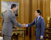 Primera audiencia del presidente madrileño Ignacio González con el rey Felipe VI