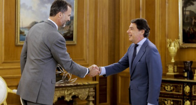 Primera audiencia del presidente madrileño Ignacio González con el rey Felipe VI