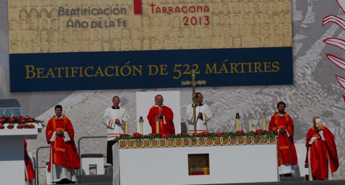 En el Año de la Fe, 522 mártires españoles fueron Beatificados en Tarragona