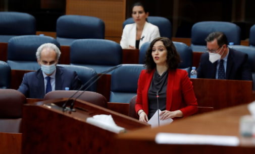 Díaz Ayuso anuncia que la Comunidad ha recibido un préstamo de 600 millones del BEI para el COVID-19