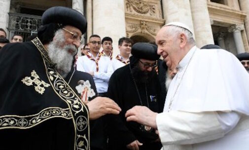 El Papa saluda a Tawadros II en el “Día de la Amistad Copto-Católica”