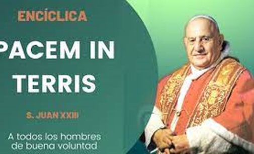OPINIÓN. Lectura agradecida de la Pacem in terris 60 años después