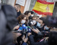 Díaz Ayuso en la manifestación contra la reforma de la Ley de Seguridad Ciudadana: “Una minoría resentida no puede poner en tela de juicio la seguridad de todos los españoles”