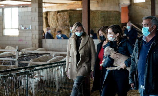 Díaz Ayuso defiende políticas que faciliten la labor de agricultores y ganaderos frente a los “lemas de progres de ciudad que se olvidan de dónde vienen lo que comen ellos”