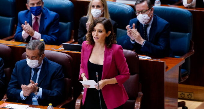 Díaz Ayuso anuncia que desde el próximo lunes las mascarillas dejarán de ser obligatorias en los recreos de los colegios