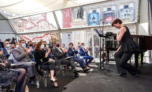 Díaz Ayuso en el primer concierto interpretado simultáneamente en distintas localizaciones: “Tecnología y cultura pueden llegar muy lejos juntas”