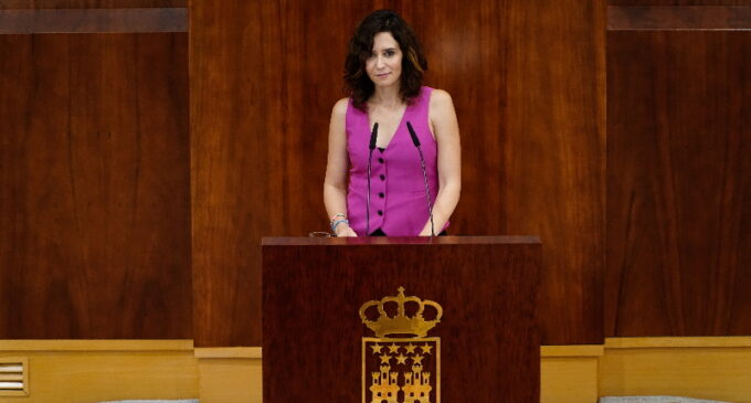 Díaz Ayuso a las propuestas de la izquierda durante el Debate del Estado de la Región: “Todo gratis no funciona”