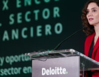 Díaz Ayuso defiende el sistema bancario español: “No podemos tolerar que se convierta en un saco de boxeo en el que descargar las frustraciones políticas”