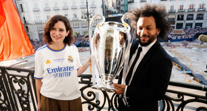 Díaz Ayuso celebra la 14ª Copa de Europa del Real Madrid CF destacando los valores que transmite: “equipo, esfuerzo y excelencia”