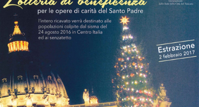 La recaudación de la Lotería del Papa para las víctimas del terremoto en Italia