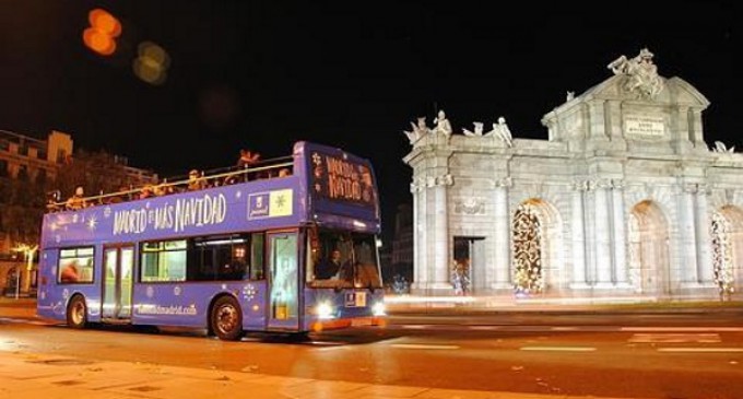 La iluminación de Madrid se puede visitar en el bus de la Navidad