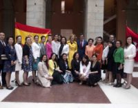 Chaguaceda y Carolina Marín reciben a una delegación de mujeres chinas que visitan Madrid